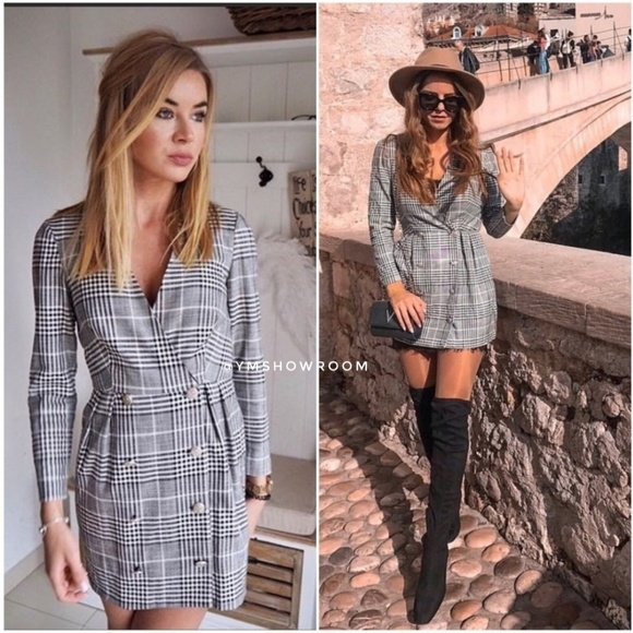 ZARA Checked dress NWT - Picture 2 of 3